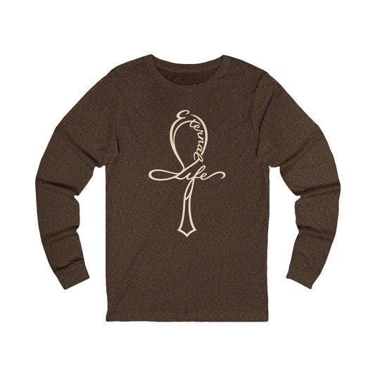 Eternal Life Ankh Sacred Symbols Long Sleeve Tee