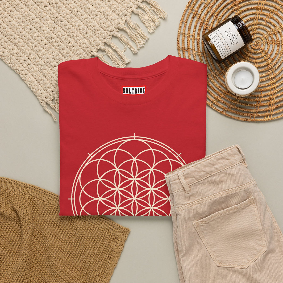 Unisex Flower of Life Sacred Geometry T-Shirt