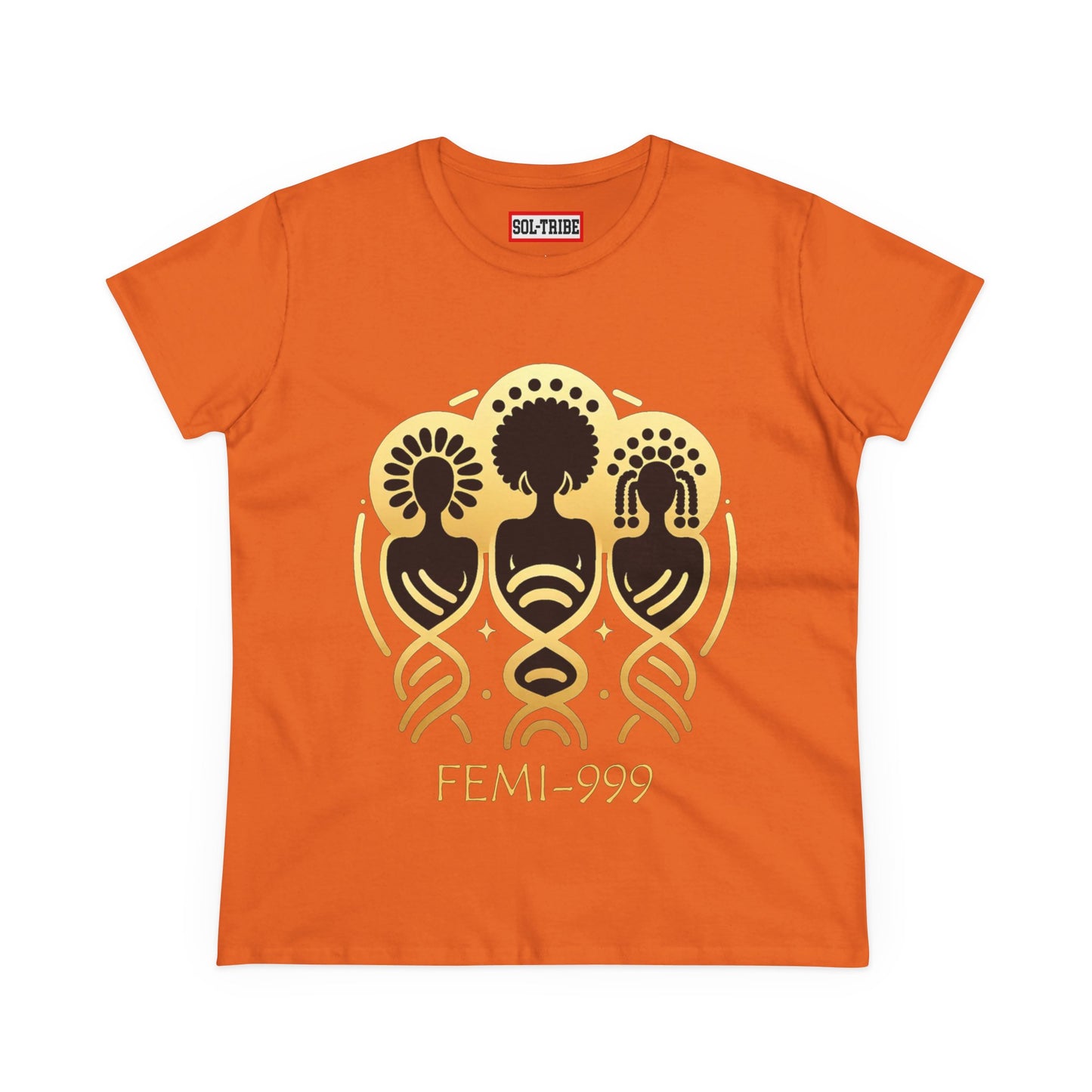 FEMI-9 Women's Graphic Tee - Empowering Design for Everyday Wear