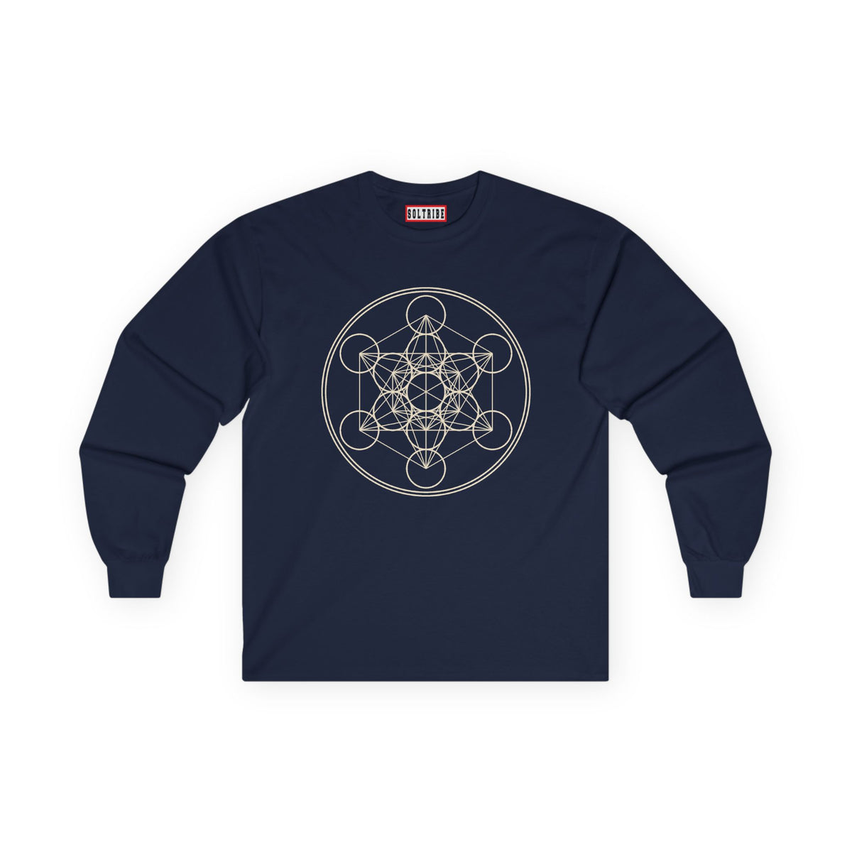 Sacred Geometry Metatron’s Cube Long Sleeve Tee