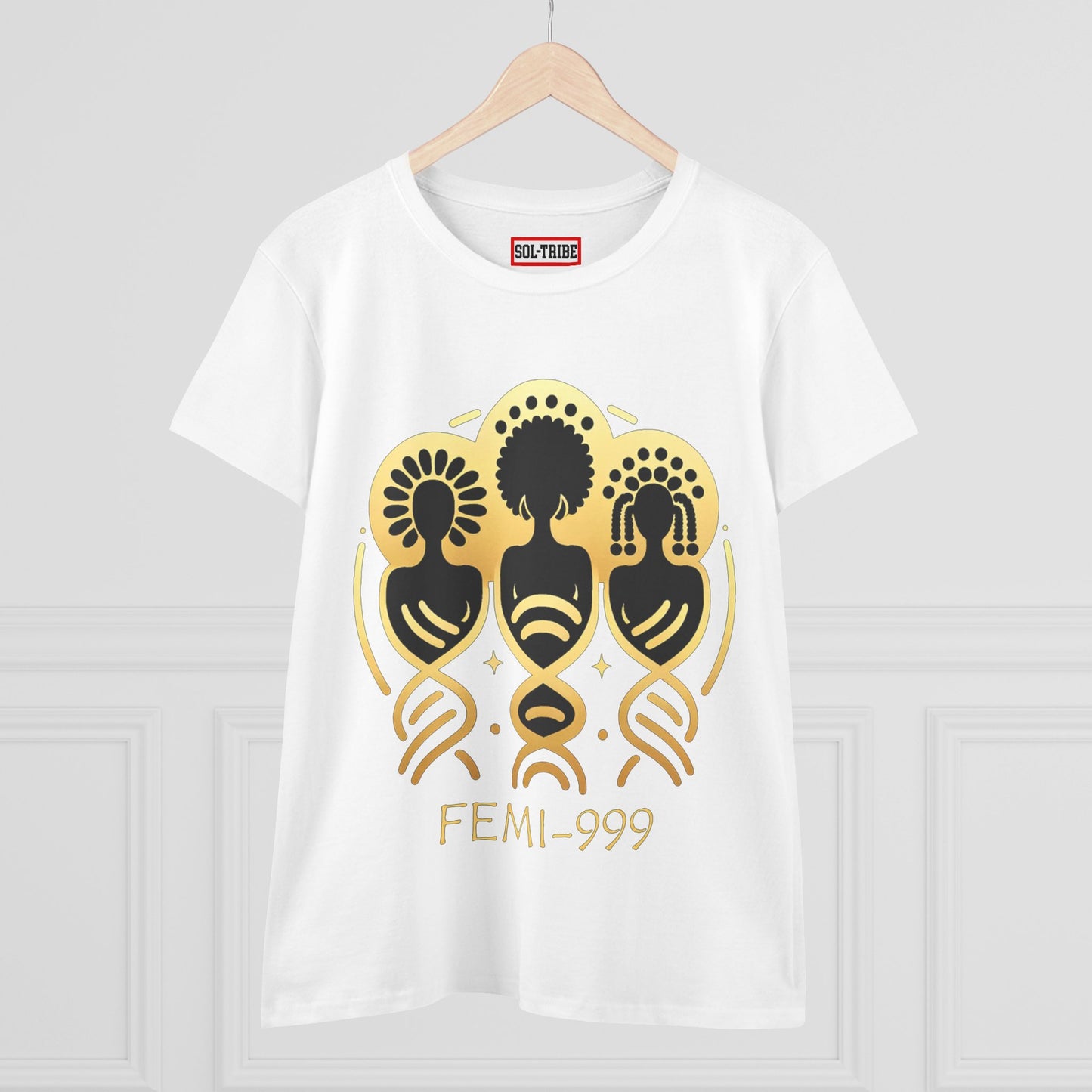 FEMI-9 Women's Graphic Tee - Empowering Design for Everyday Wear