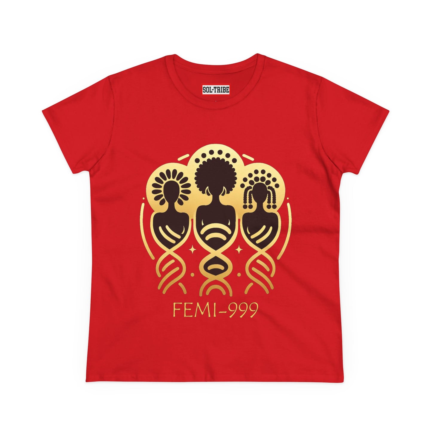 FEMI-9 Women's Graphic Tee - Empowering Design for Everyday Wear