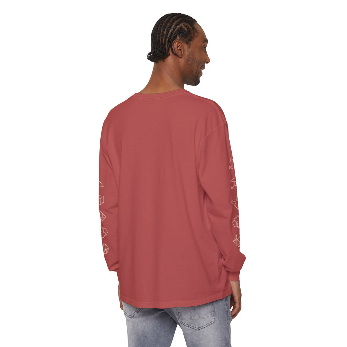 Unisex Sacred Geometry Flower of Life Long Sleeve T-Shirt