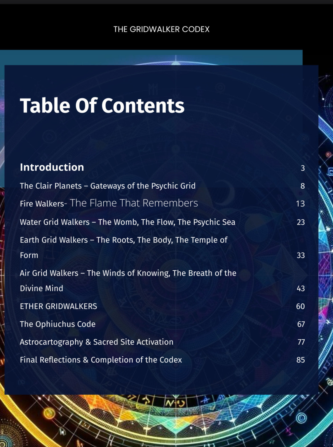 The Astrological Gridwalker Codex- REVISED (Ebook only)