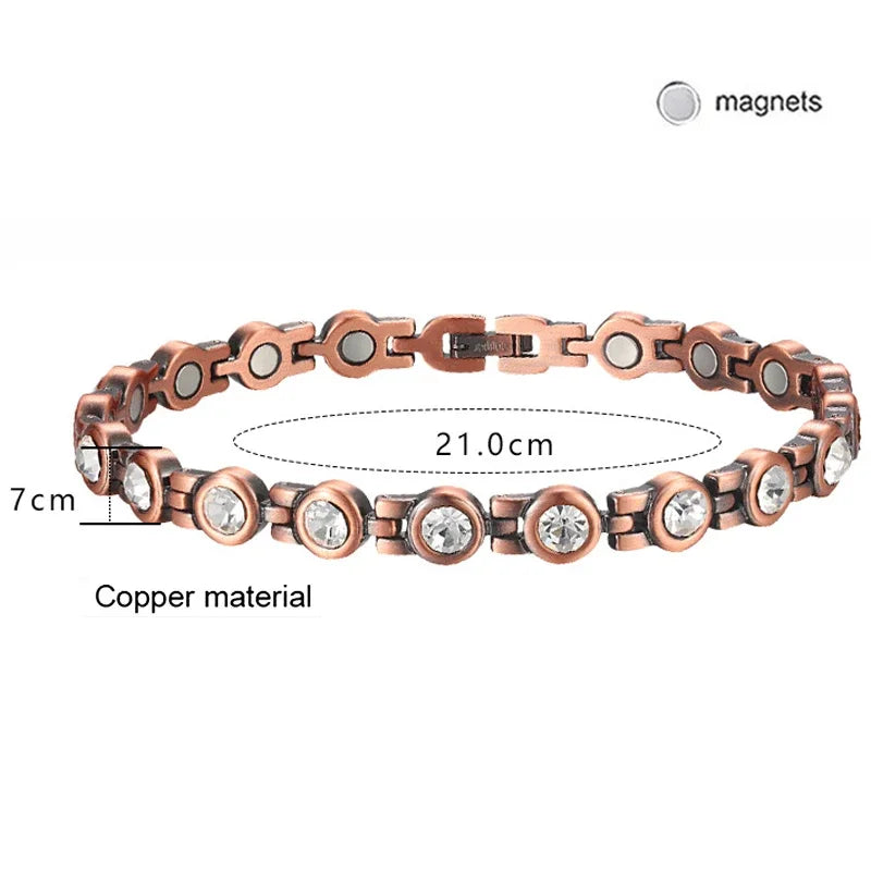 Sacred Relief Copper Magnetic Bracelet