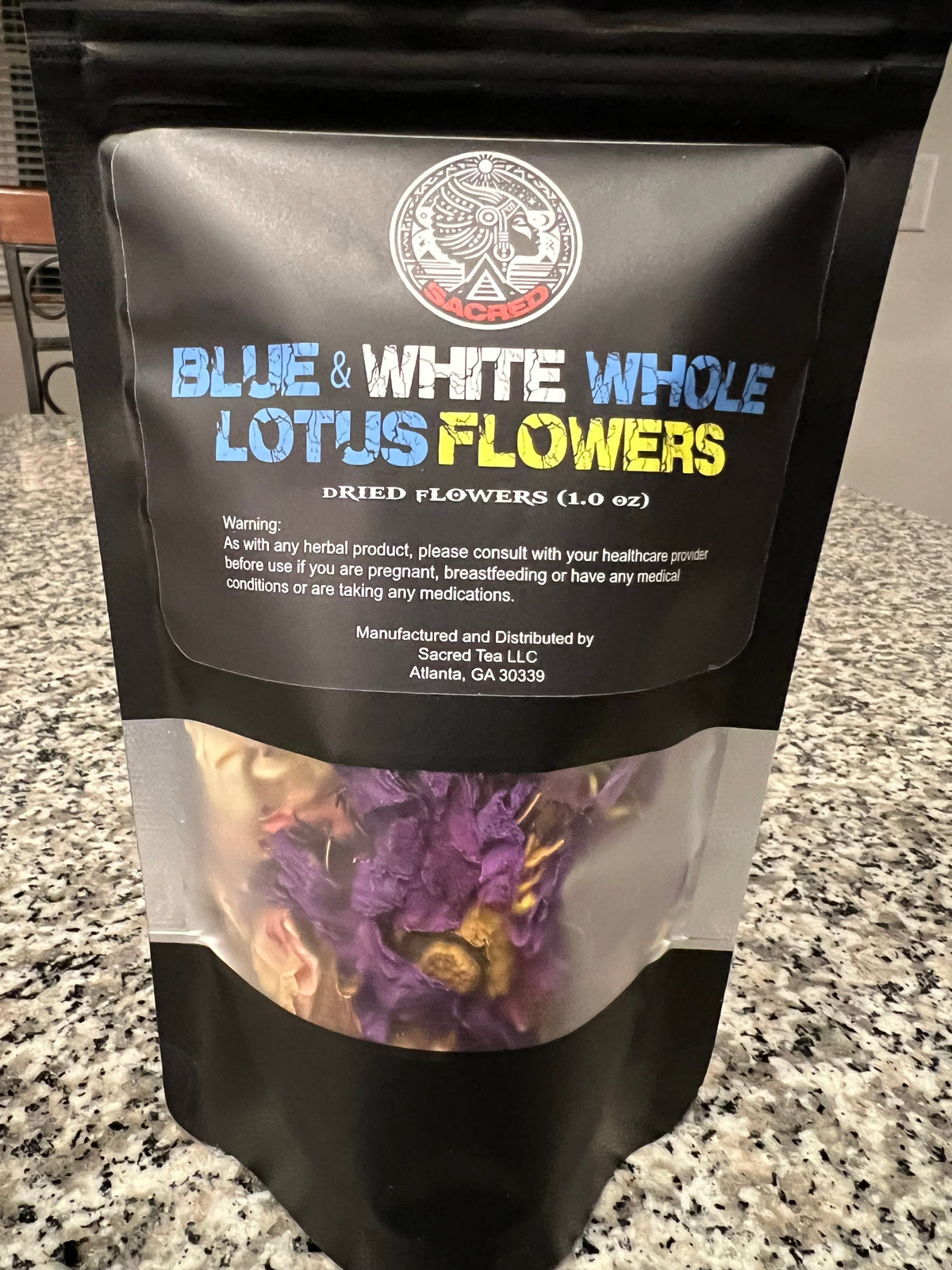 Blue and White Whole Lotus Flowers package