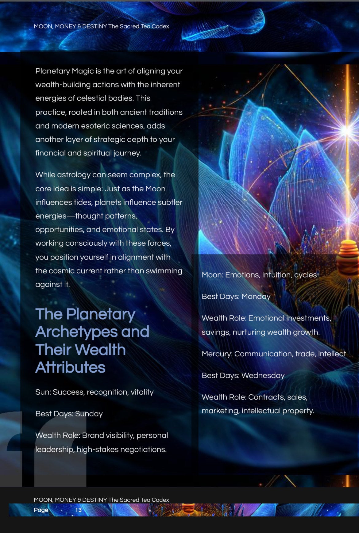 Moon, Money & Destiny: The Sacred Tea Codex (Ebook only)