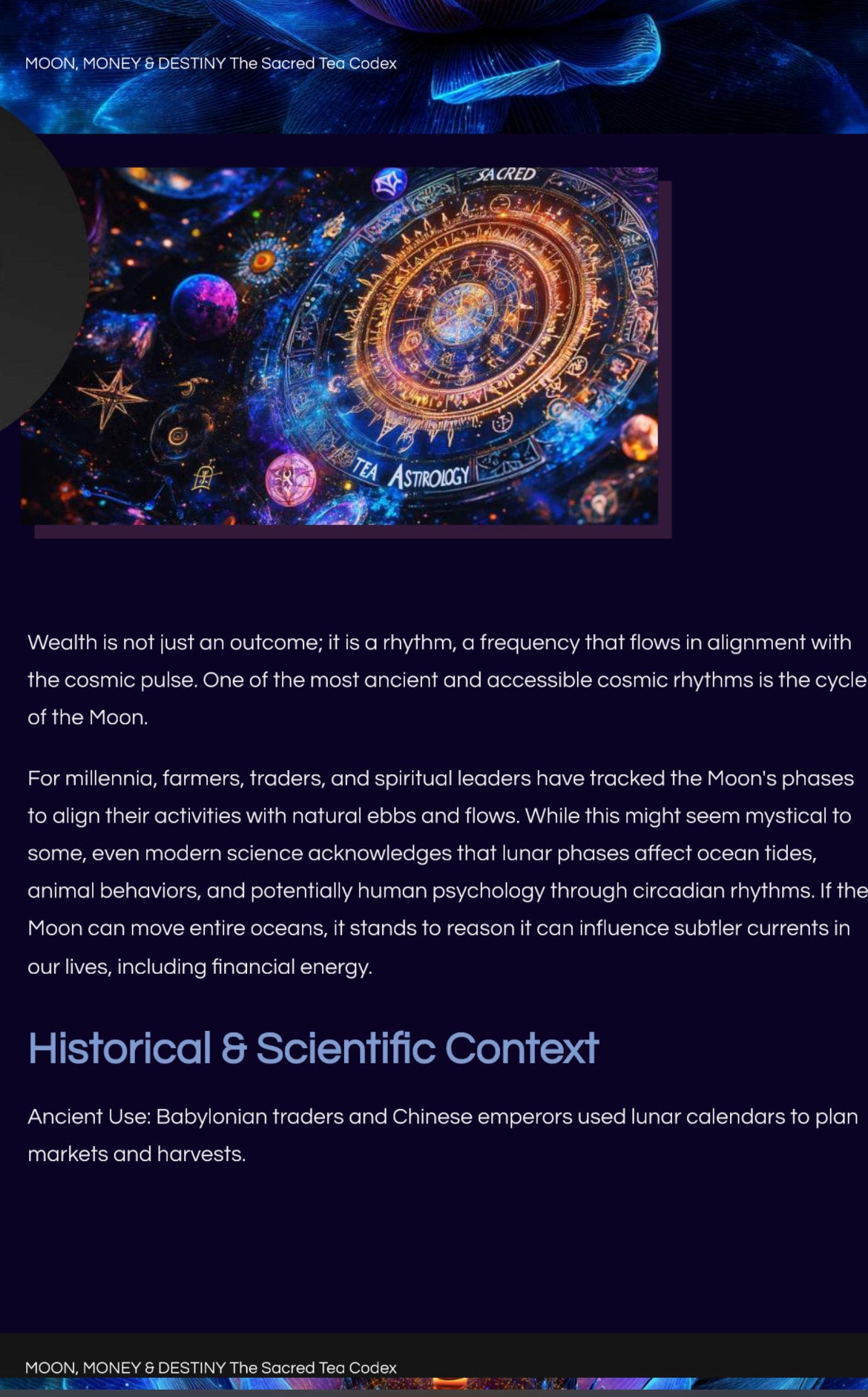 Moon, Money & Destiny: The Sacred Tea Codex (Ebook only)