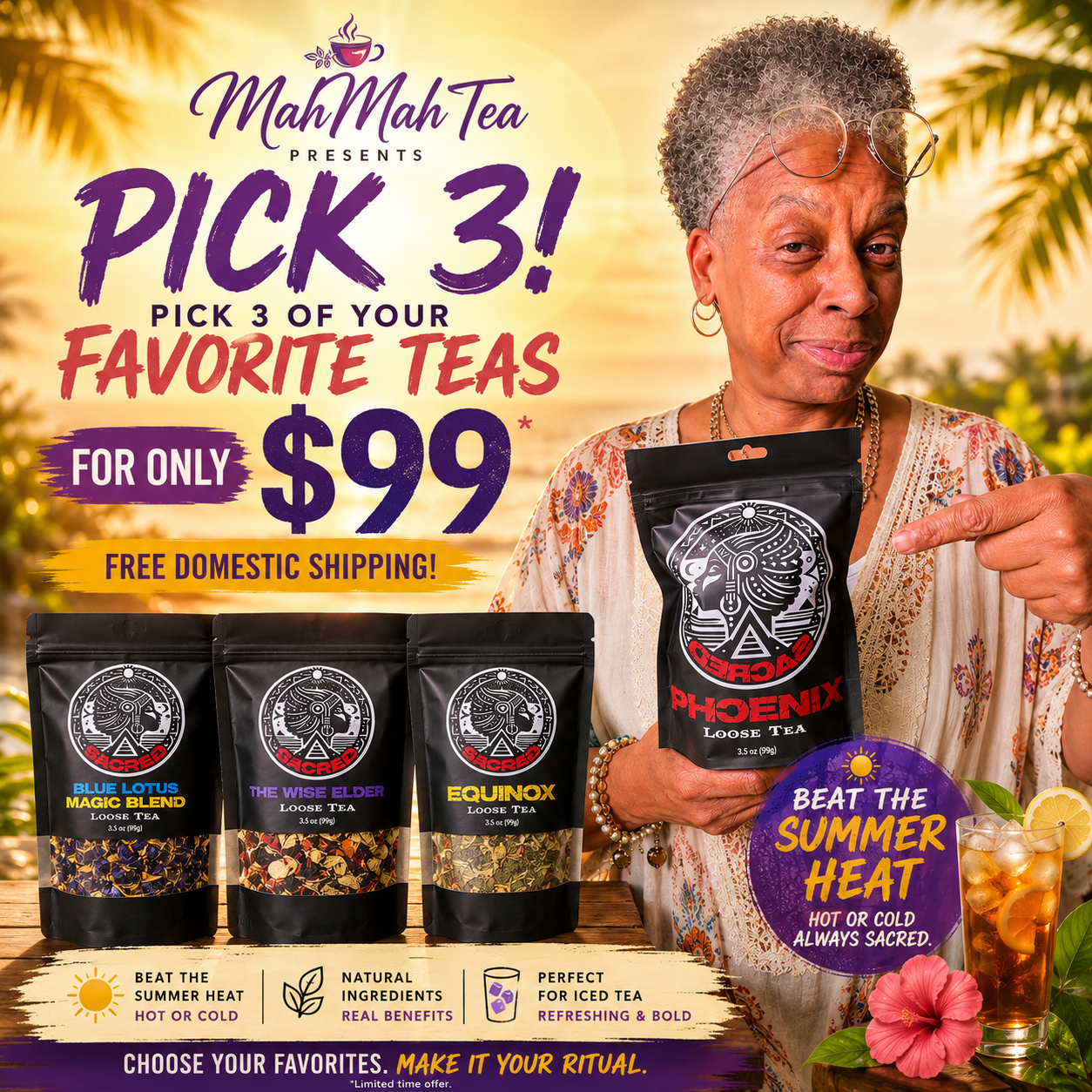 Summer Tea Pick any 3!