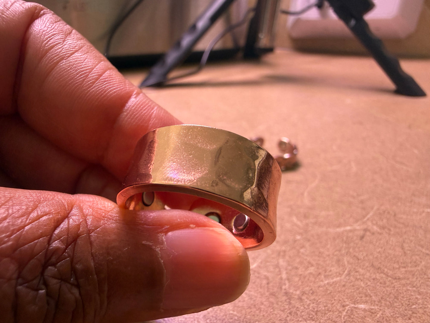 Sacred Tea Copper Magnetic Rings