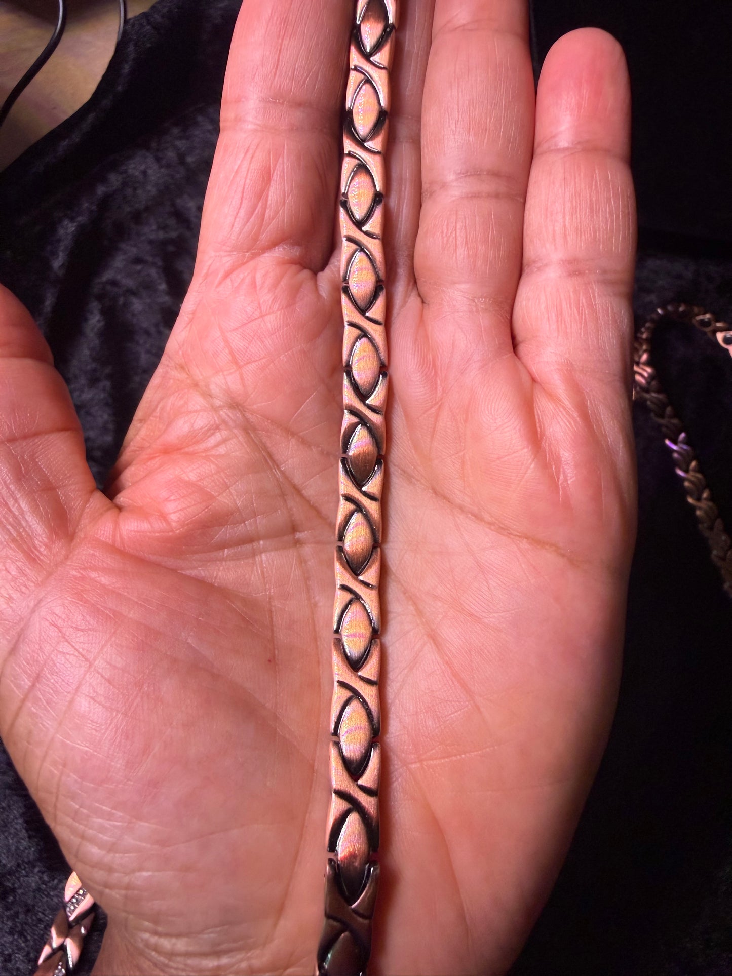 The Sacred Flame Red Copper Magnetic Necklace — 22 Inch