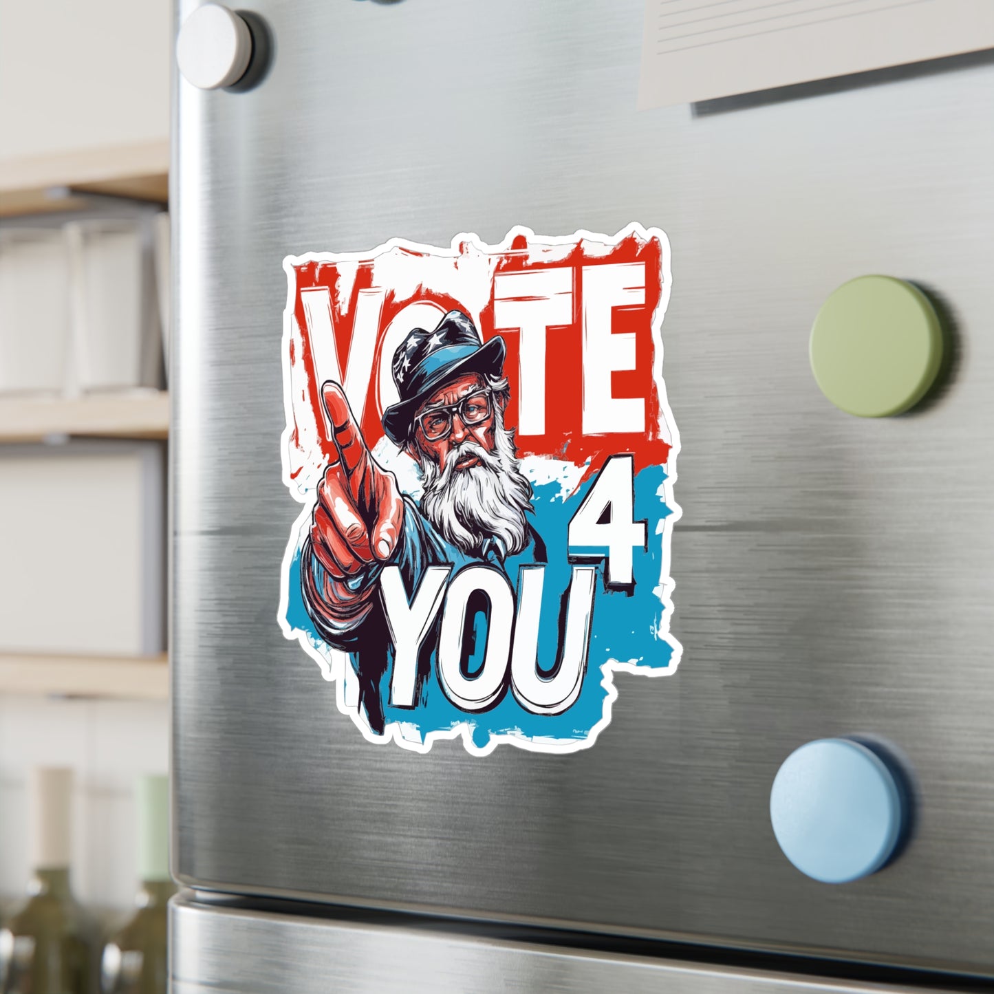 VOTE 4 YOU Kiss-Cut Vinyl Decals