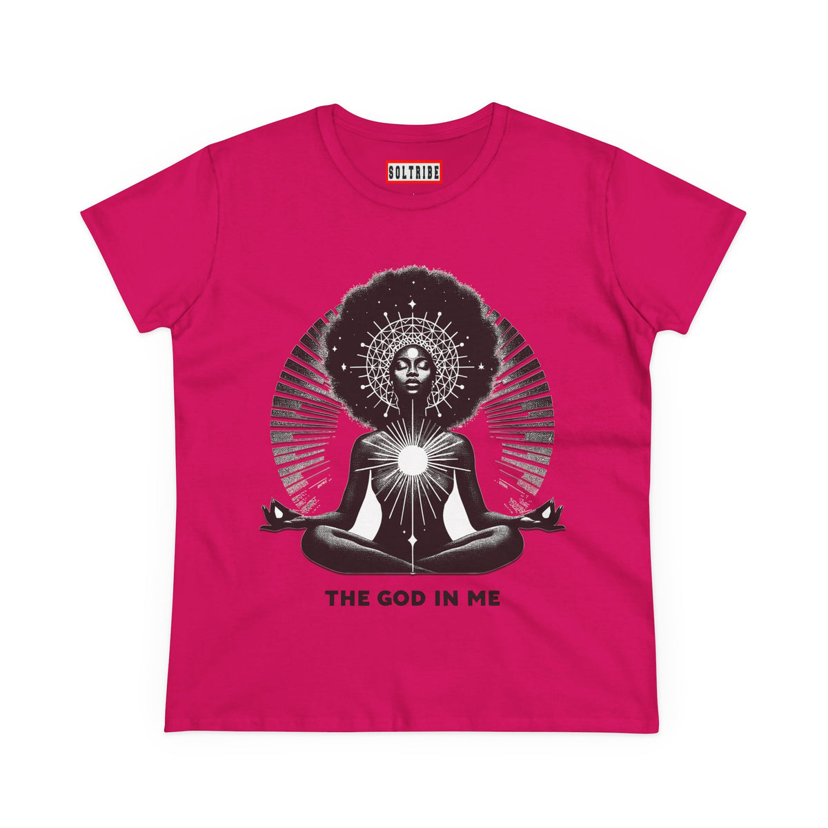 THE GOD IN ME Women's Midweight Cotton Tee