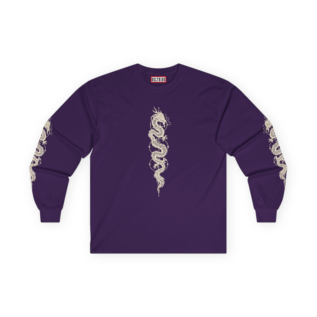 Unisex Dragon Skeleton Long Sleeve Tee