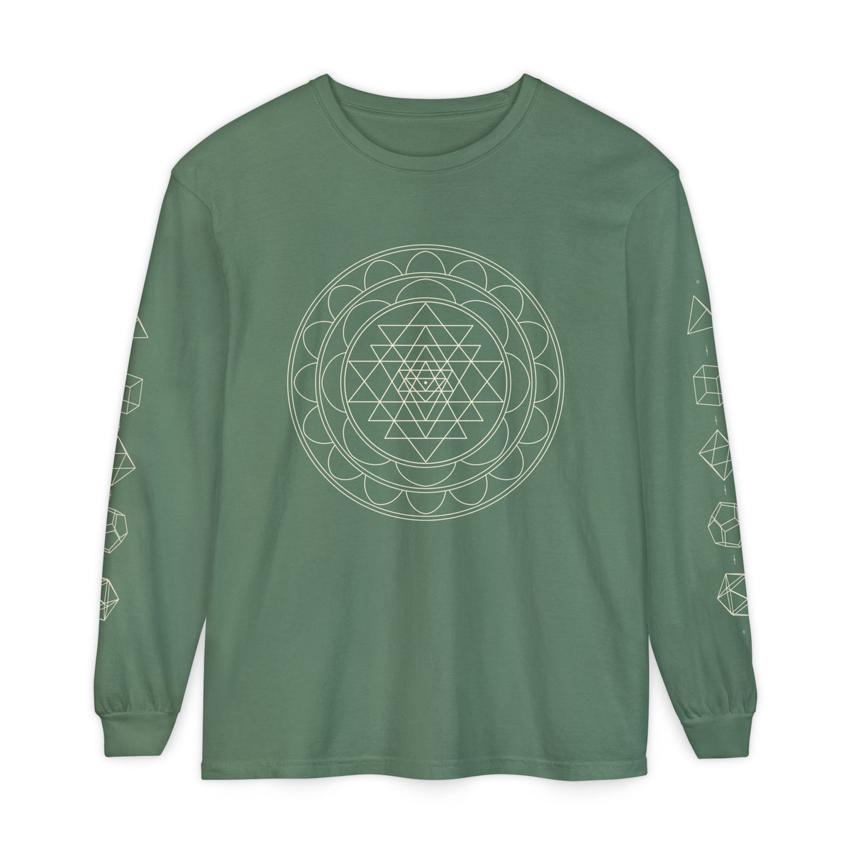 Sacred Geometry Sri Yantra Long Sleeve T-Shirt