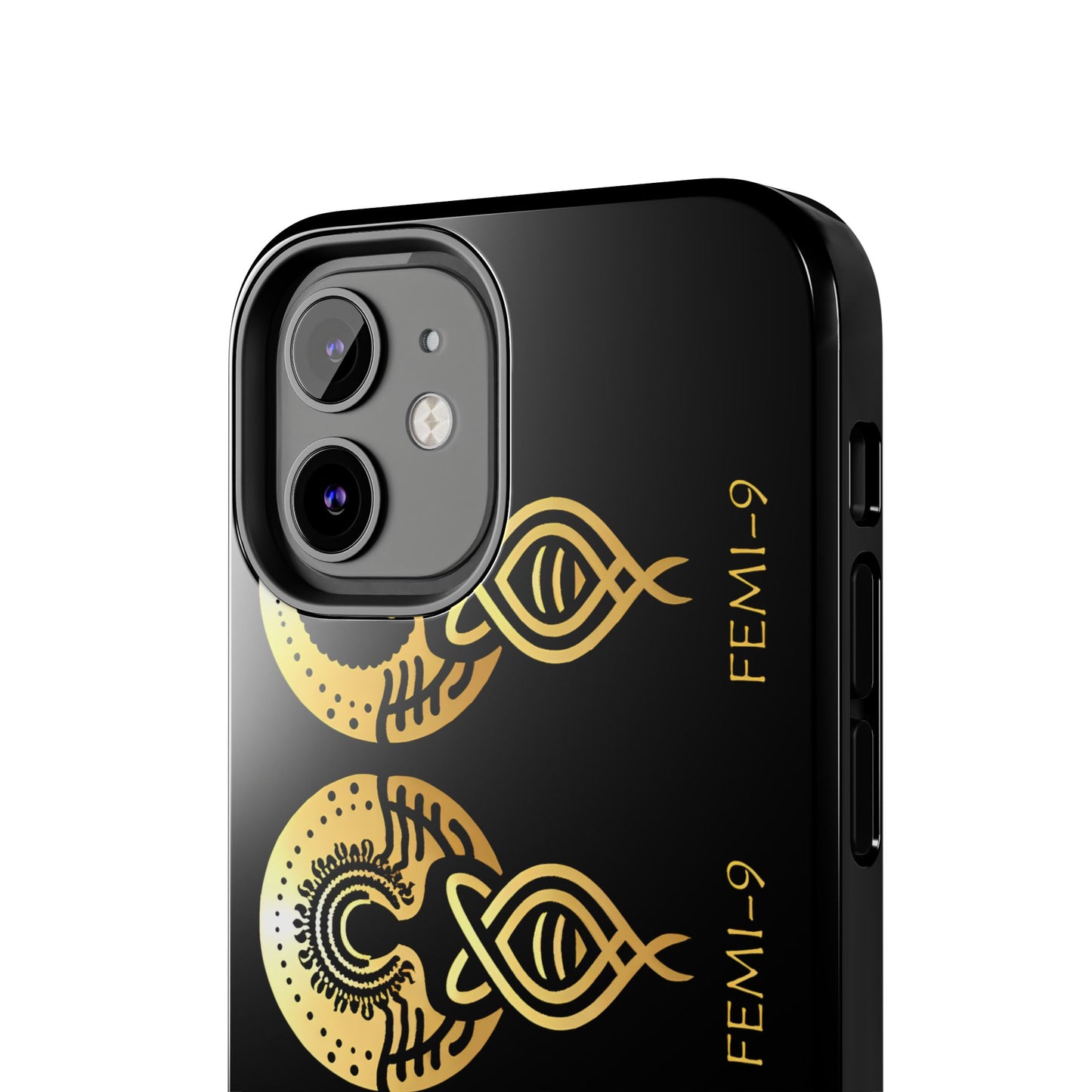 Phone Cases - Divine Femi-999 Design for a Touch of Class (black/gold)