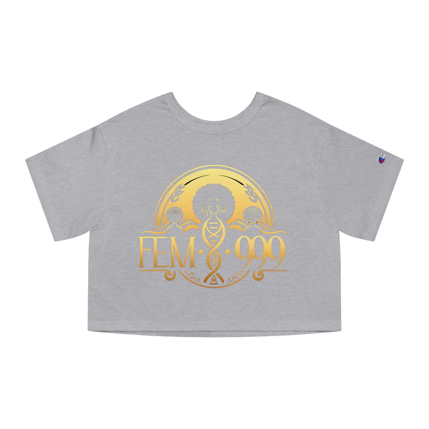 DIVINE FEMI-9 GOLD SEAL Women's Cropped T-Shirt