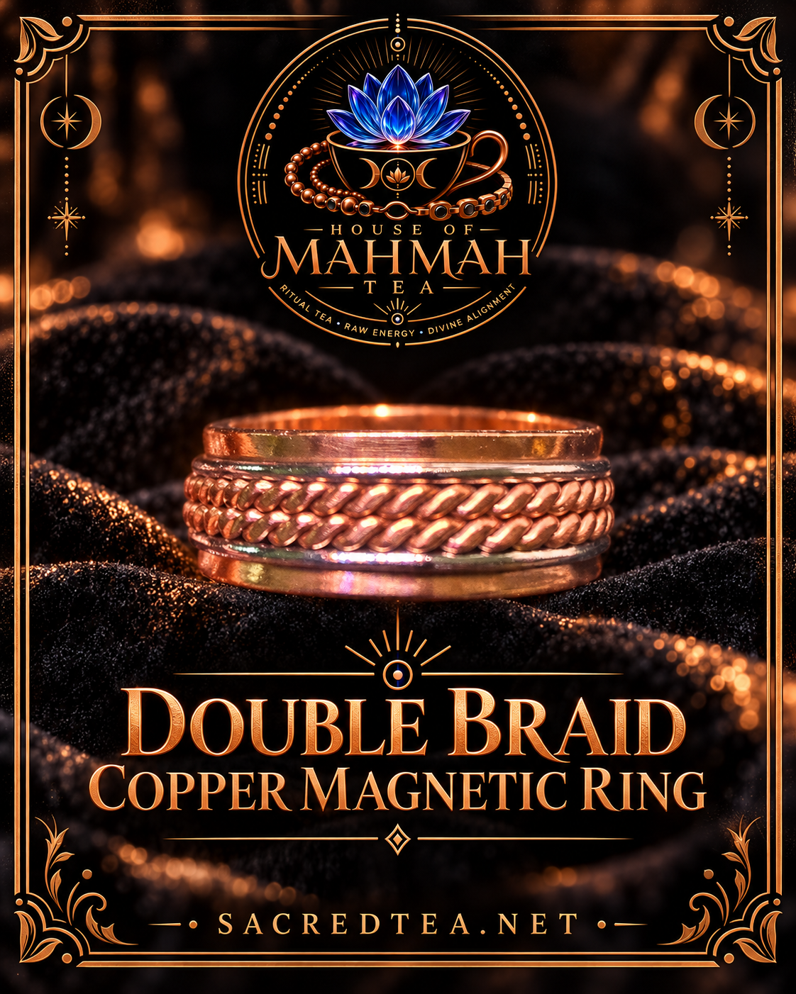 Double Braid Copper Magnetic Ring — House of MahMah Tea signature product card