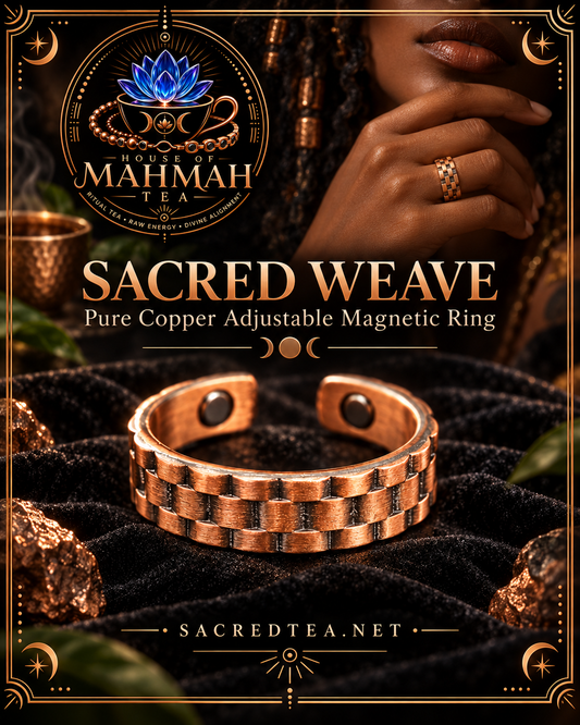 Sacred Weave Pure Copper Adjustable Magnetic Ring — House of MahMah Tea signature product card