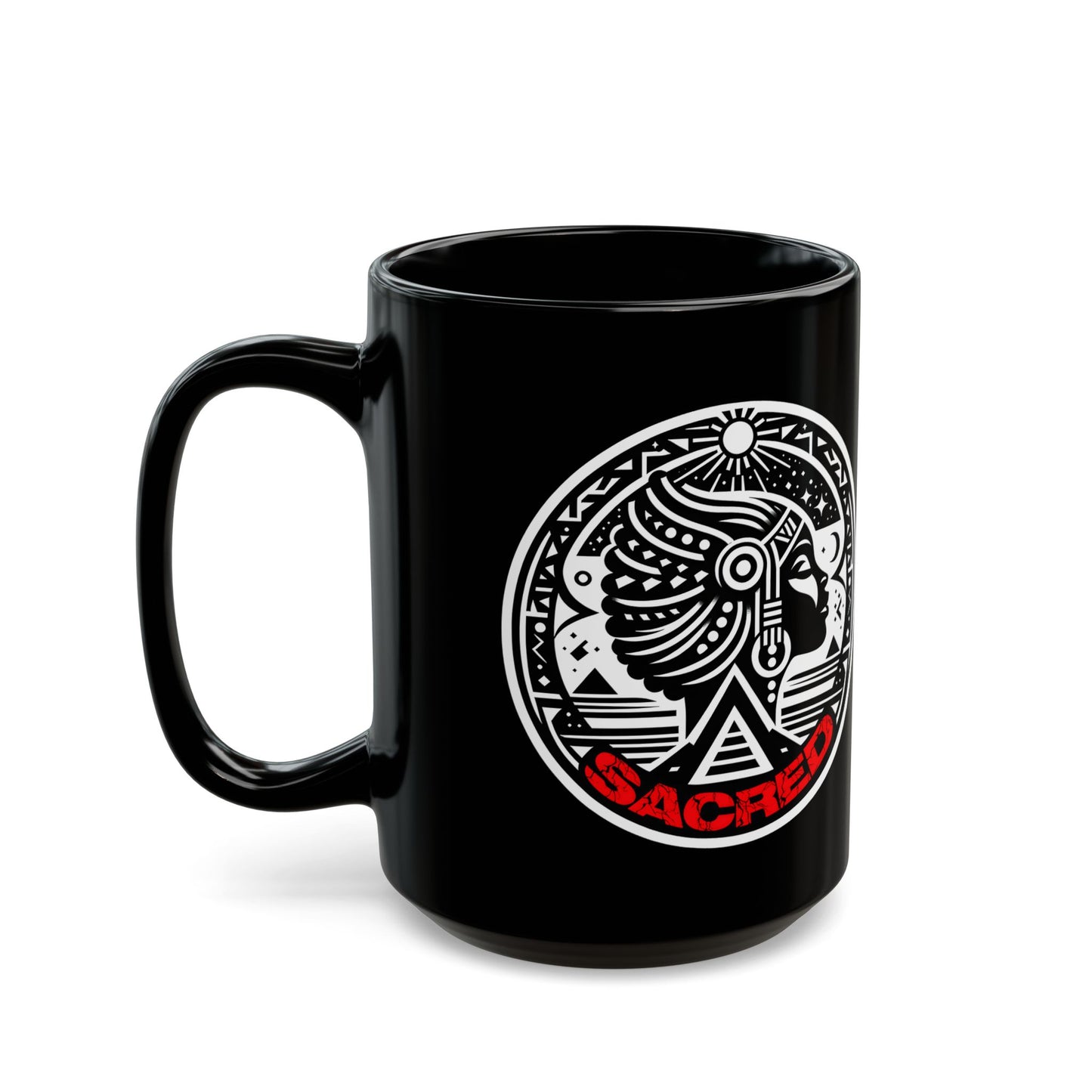 SACRED Black Mug (15oz)