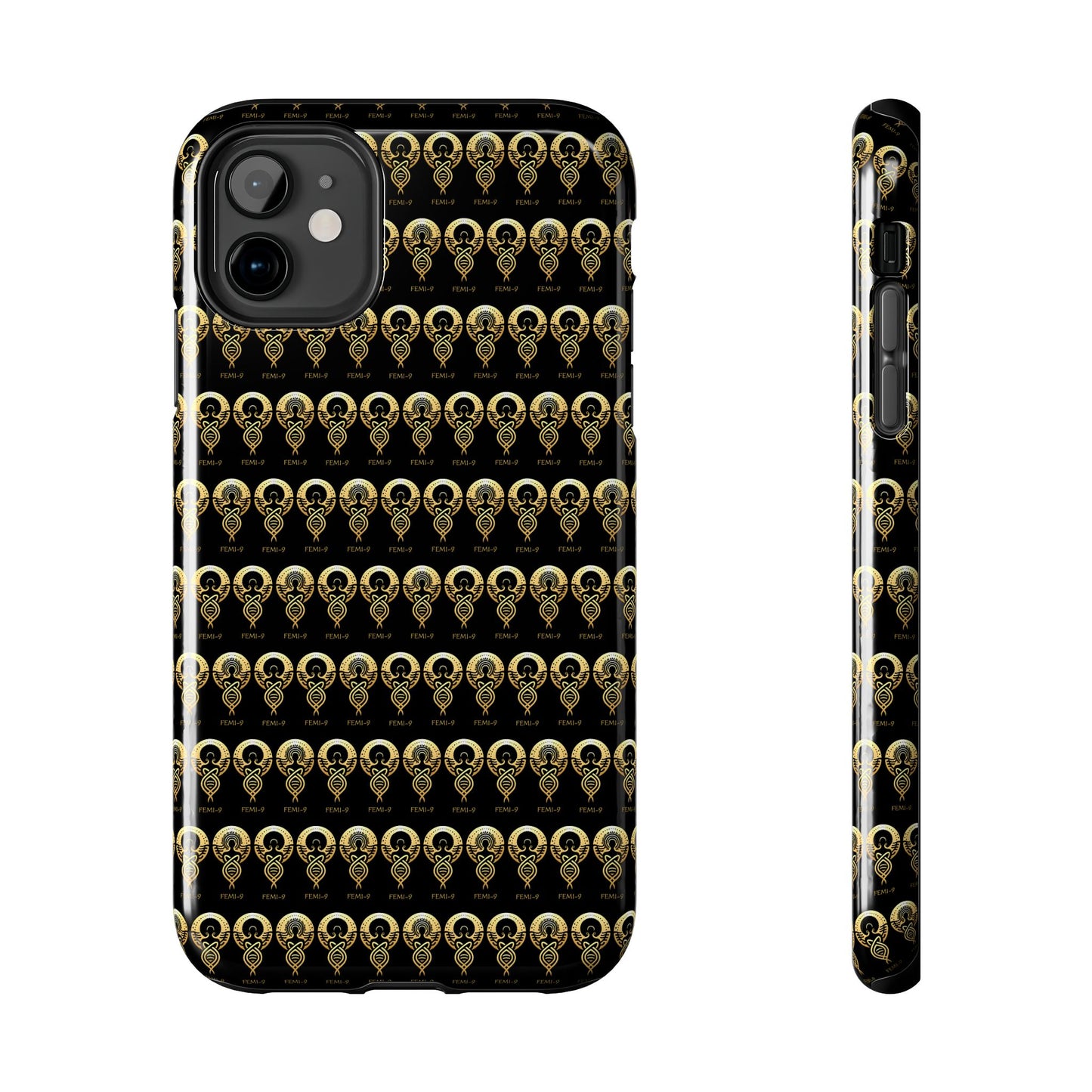 Phone Cases - Divine Femi-999 Design for a Touch of Class (black/gold)