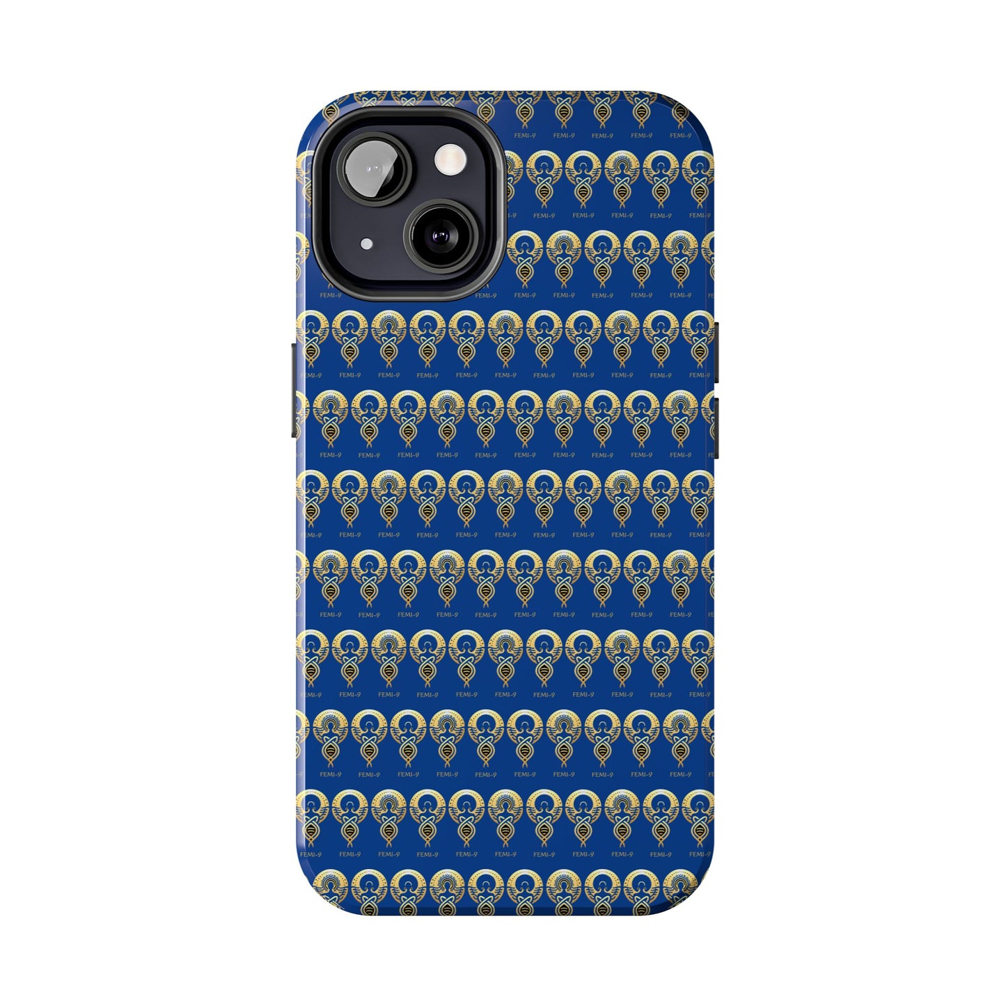 Phone Cases - Divine Femi-999 Design for a Touch of Class (blue/gold)