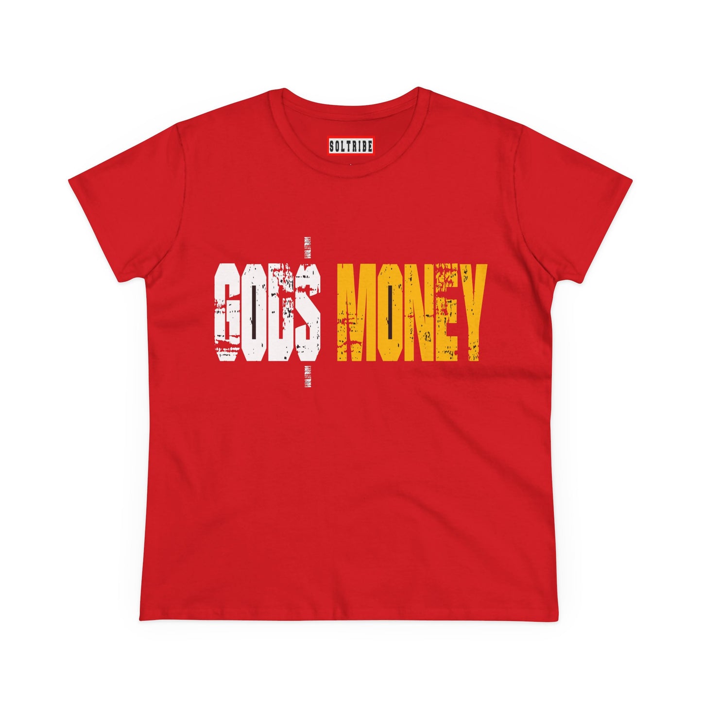 GODS MONEY Women's Midweight Cotton Tee