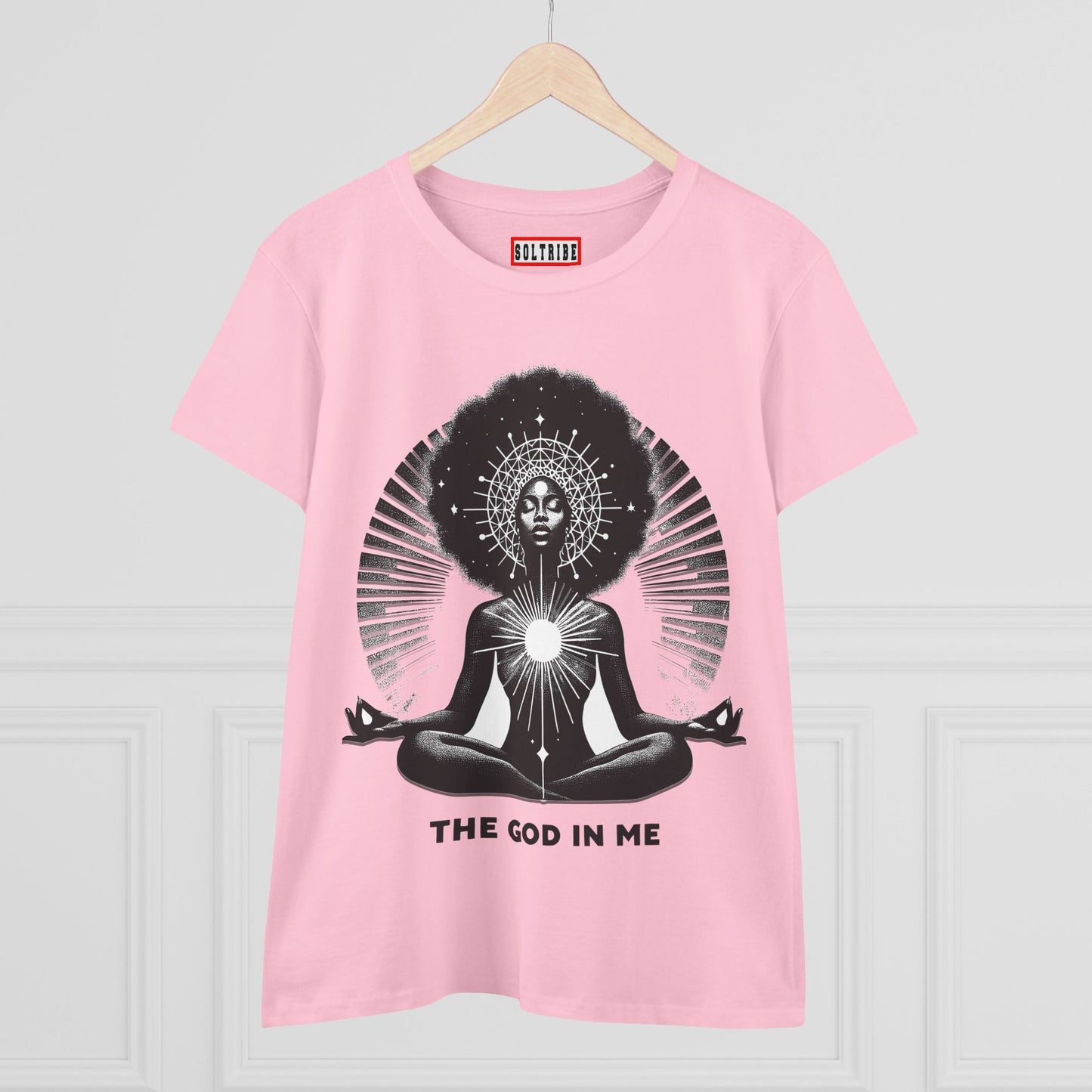 THE GOD IN ME Women's Midweight Cotton Tee