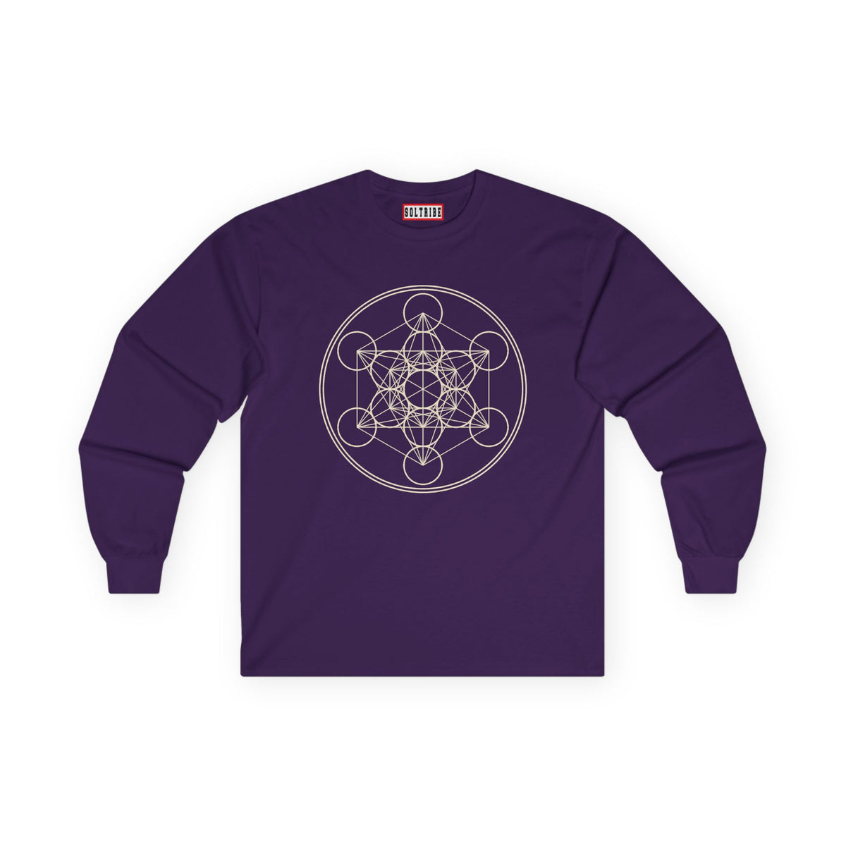 Sacred Geometry Metatron’s Cube Long Sleeve Tee