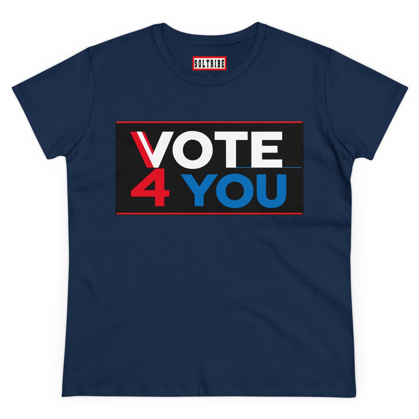 VOTE 4 YOU Women's Midweight Cotton Tee