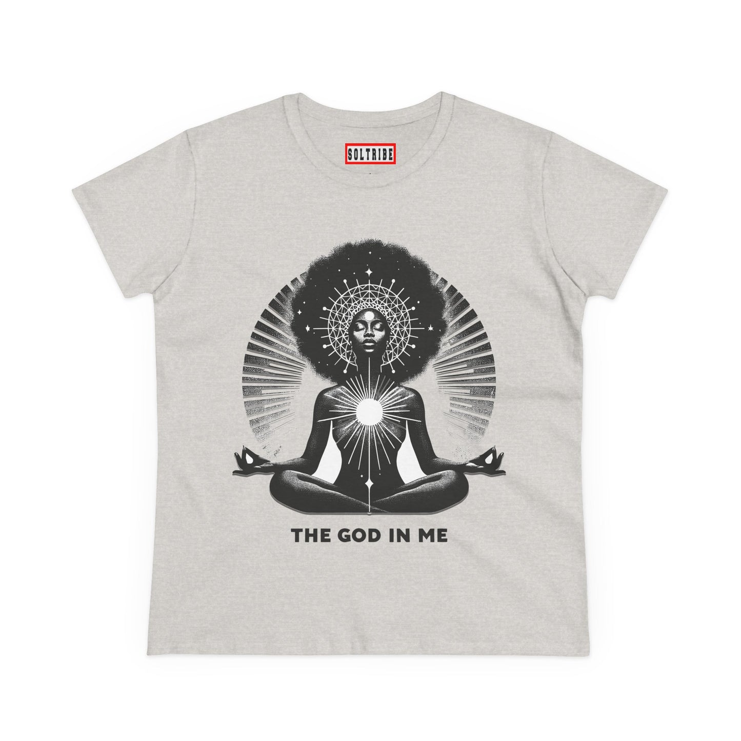 THE GOD IN ME Women's Midweight Cotton Tee
