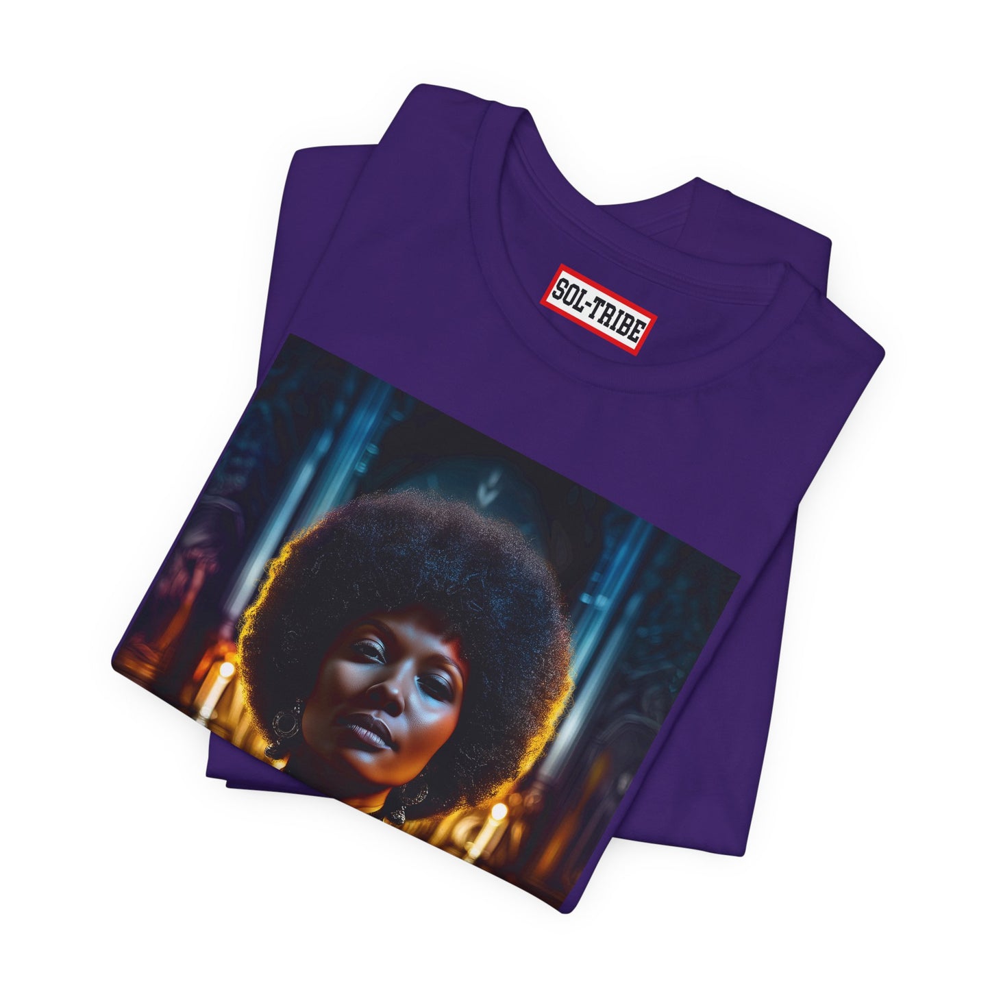 Black Madonna — Retro BeatniX Portrait T-Shirt