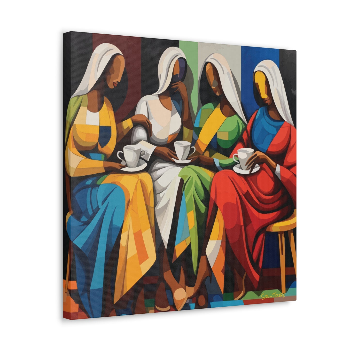 Abstract Tea Canvas Art