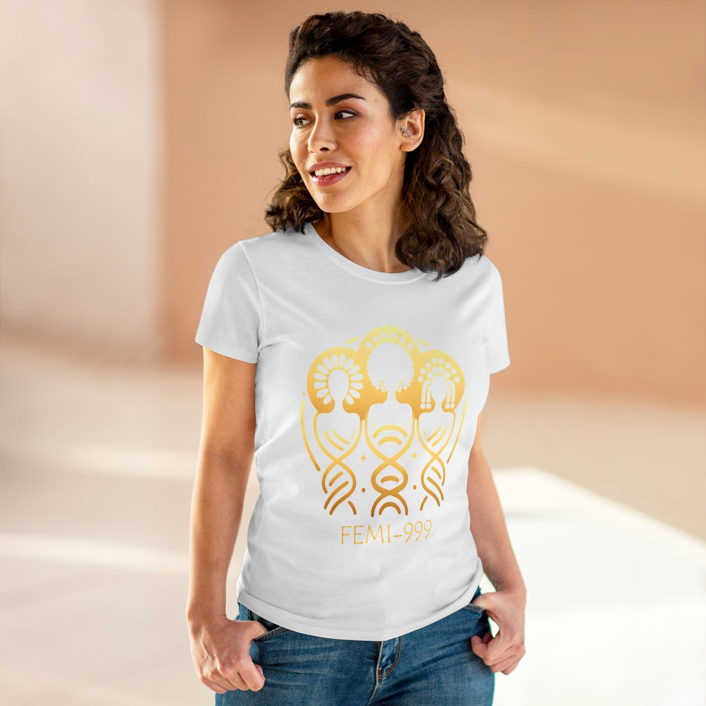 FEMI-999 Women's Midweight Cotton Tee