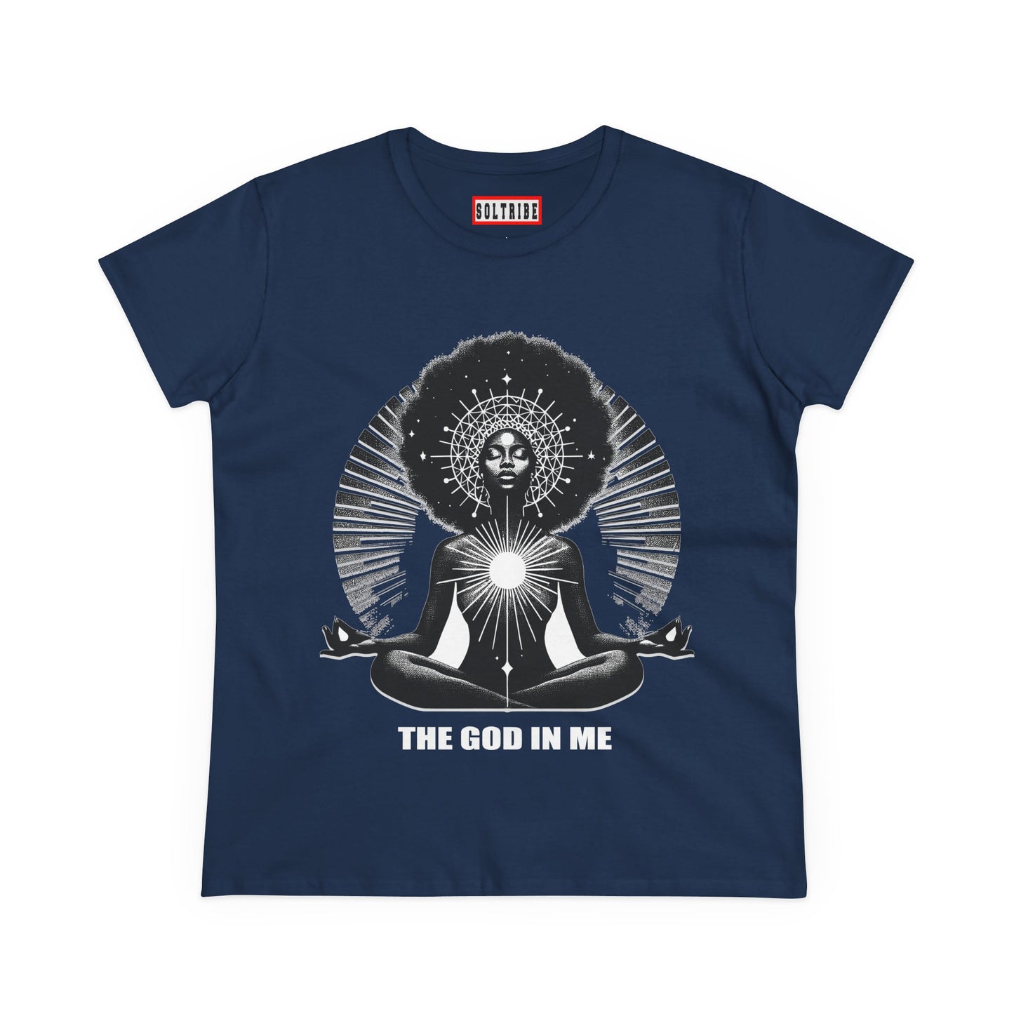 THE GOD IN ME Women's Midweight Cotton Tee