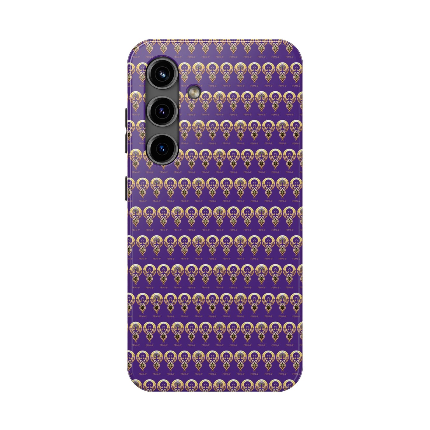 Phone Cases - Divine Femi-999 Design for a Touch of Class (PURPLE/GOLD)