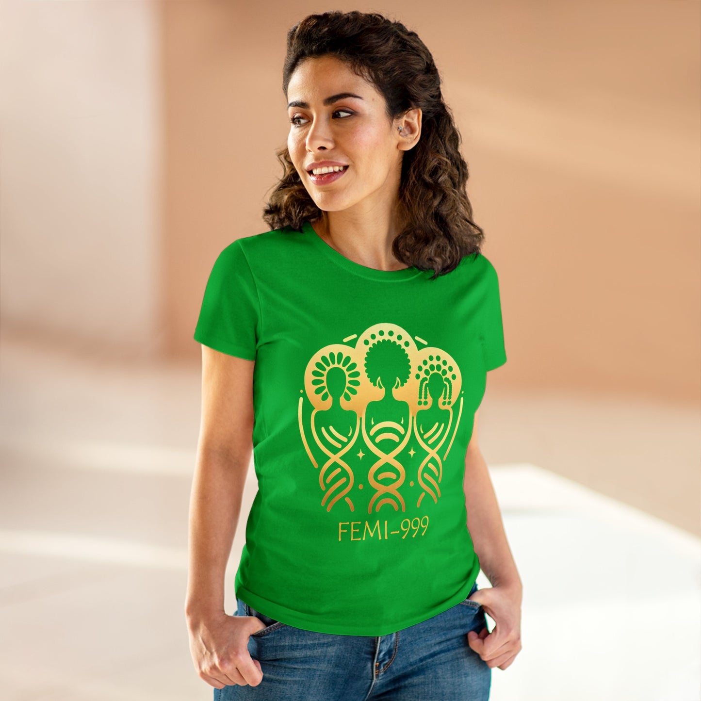 FEMI-999 Women's Midweight Cotton Tee