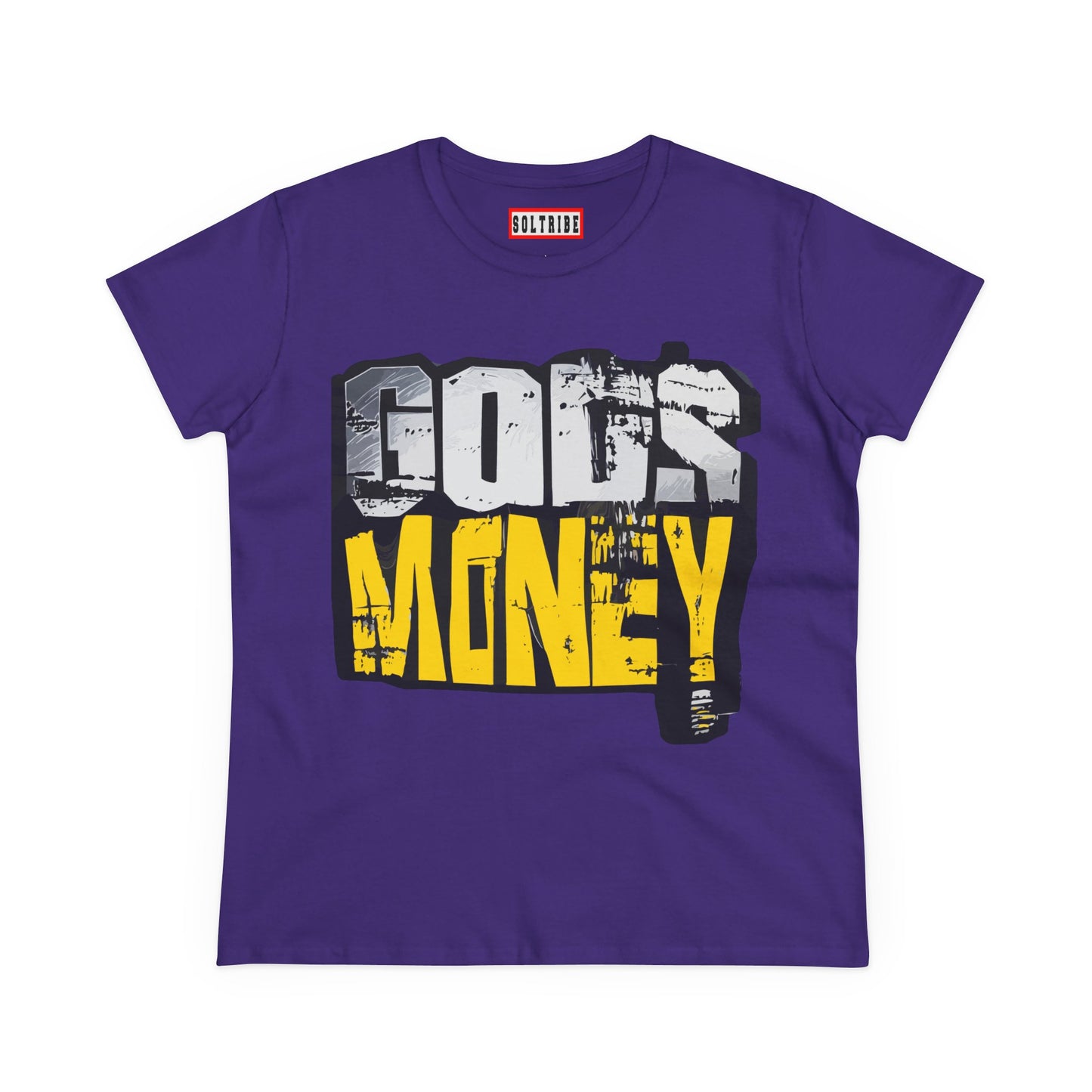 GODS MONEY Women's Tee — Silver & Gold Ancestral Wealth Spiritual Shirt