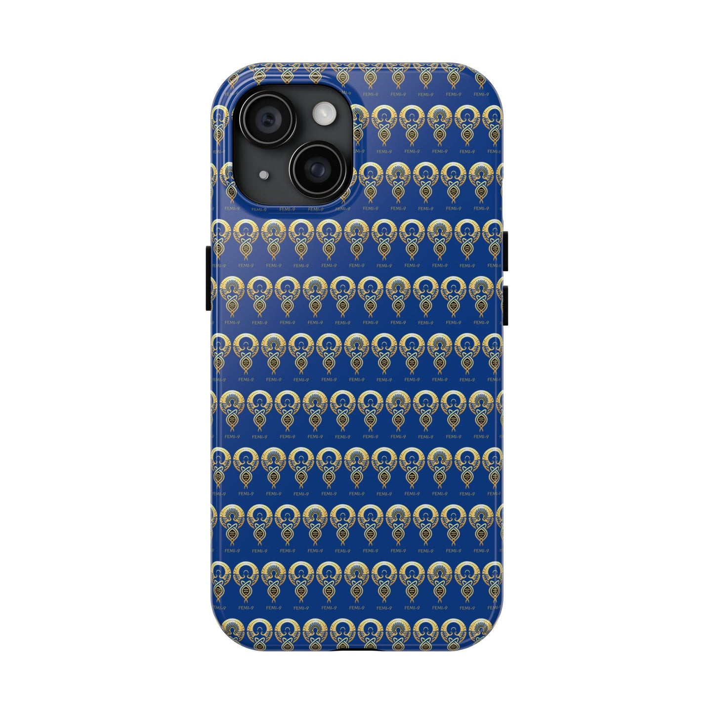 Phone Cases - Divine Femi-999 Design for a Touch of Class (blue/gold)