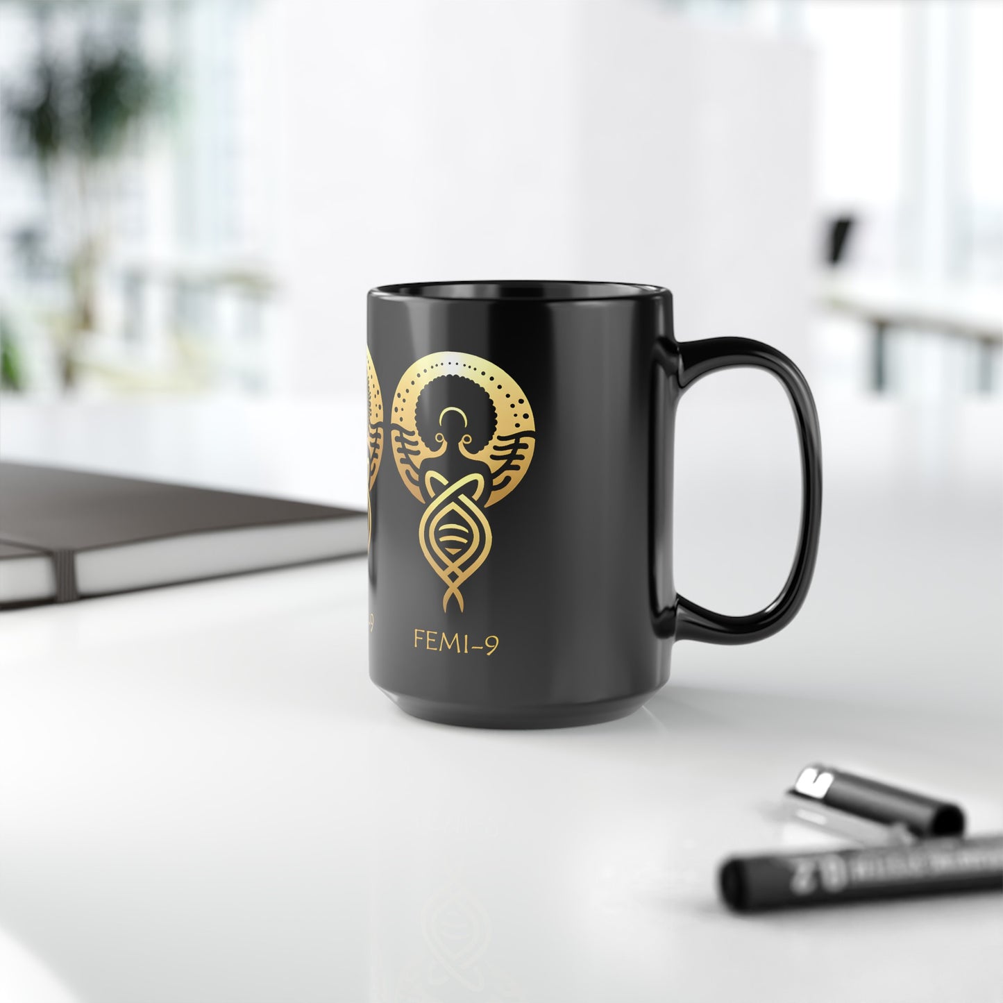 FEMI-999 Black Mug (15oz)