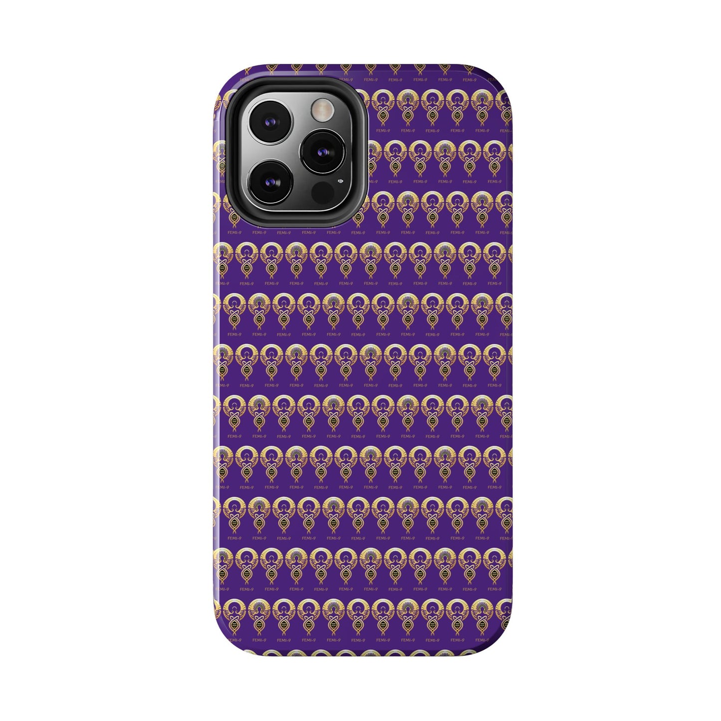 Phone Cases - Divine Femi-999 Design for a Touch of Class (PURPLE/GOLD)