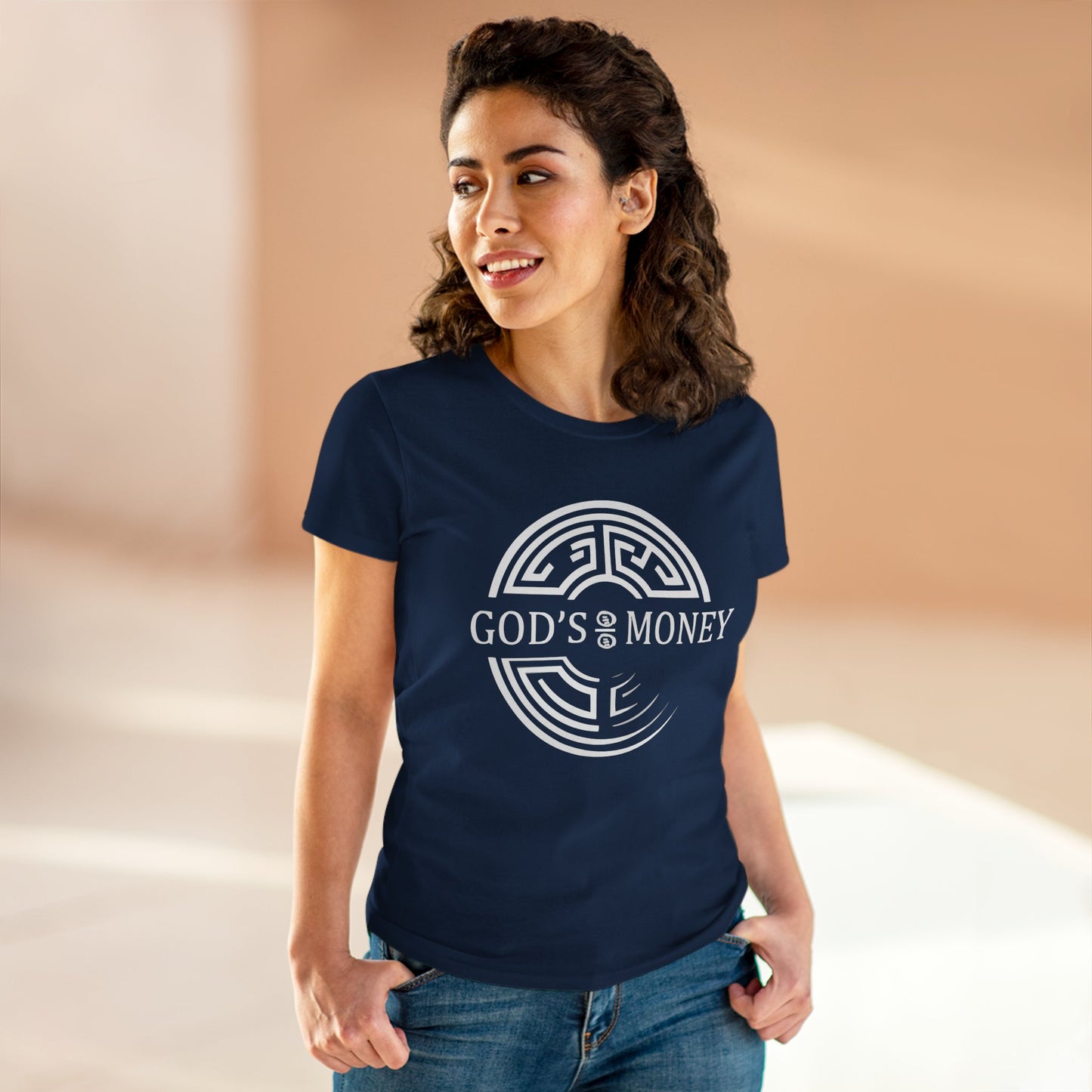 GODS MONEY SEAL Women's Midweight Cotton Tee
