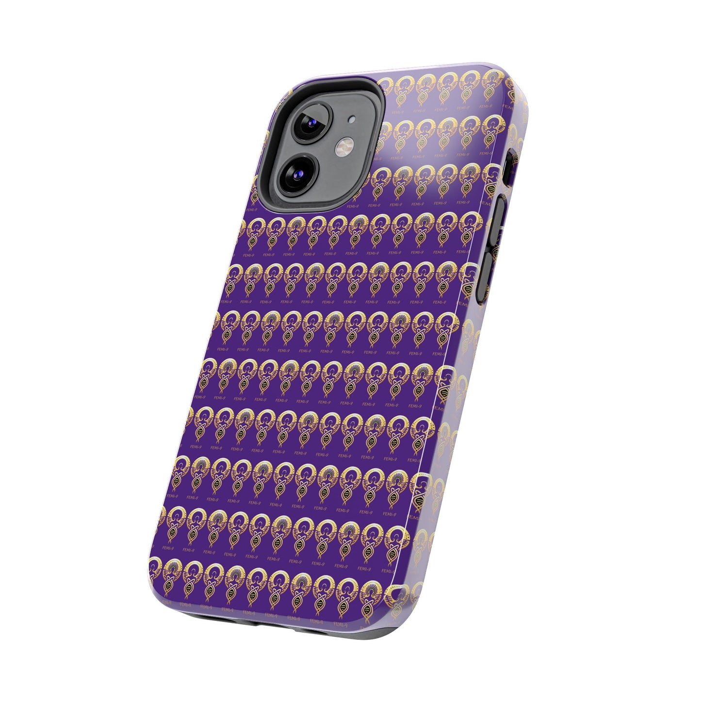 Phone Cases - Divine Femi-999 Design for a Touch of Class (PURPLE/GOLD)