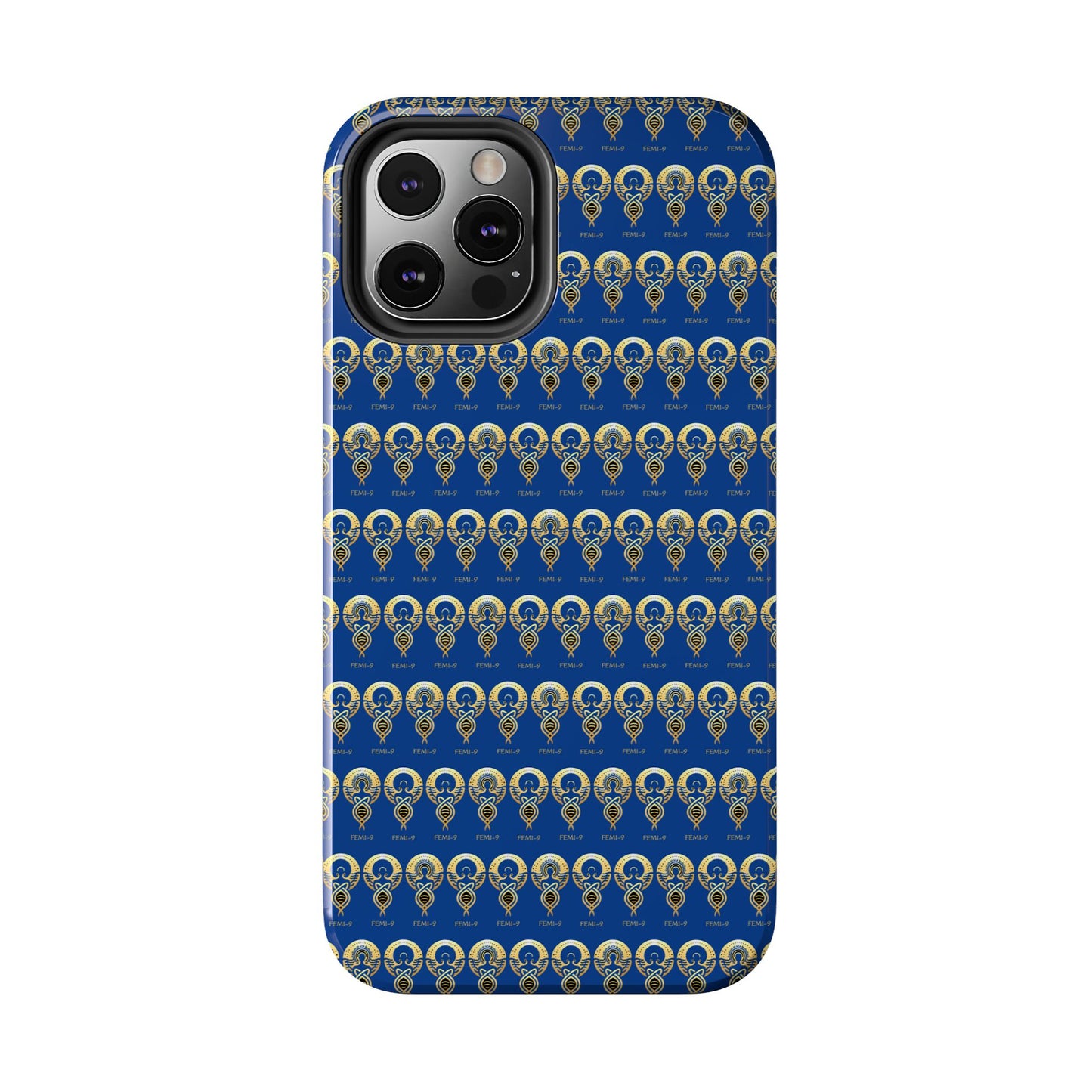 Phone Cases - Divine Femi-999 Design for a Touch of Class (blue/gold)