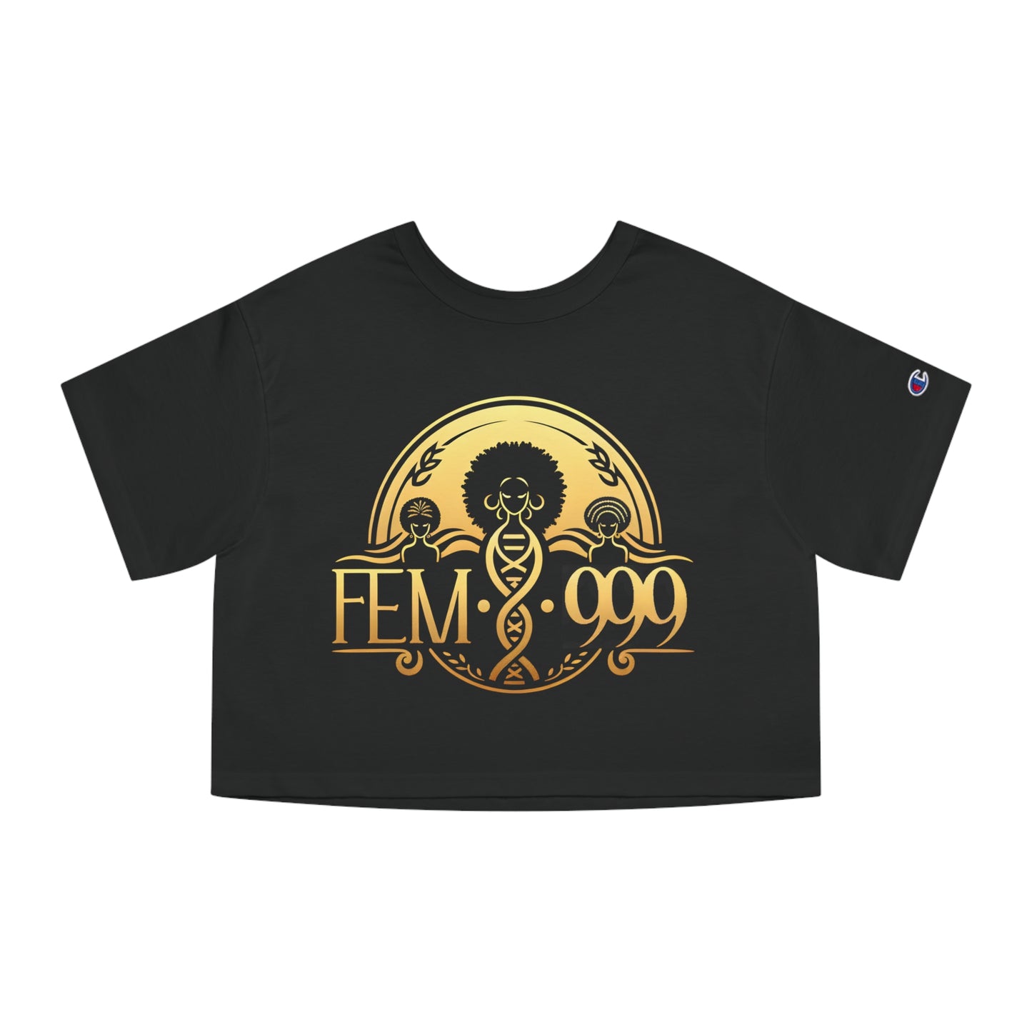 DIVINE FEMI-9 GOLD SEAL Women's Cropped T-Shirt