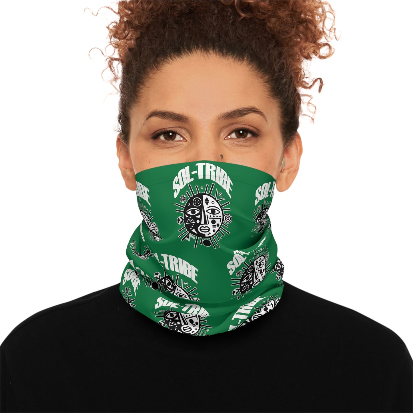 SOL-TRIBE Lightweight Neck Gaiter/ Head Band/ Wrap (green)