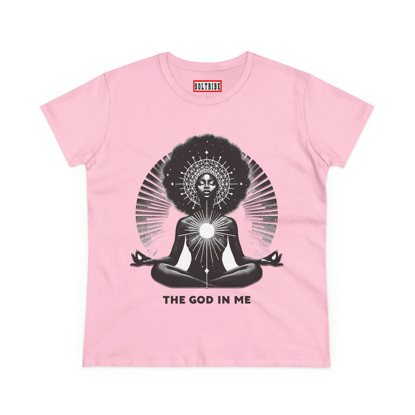 THE GOD IN ME Women's Midweight Cotton Tee