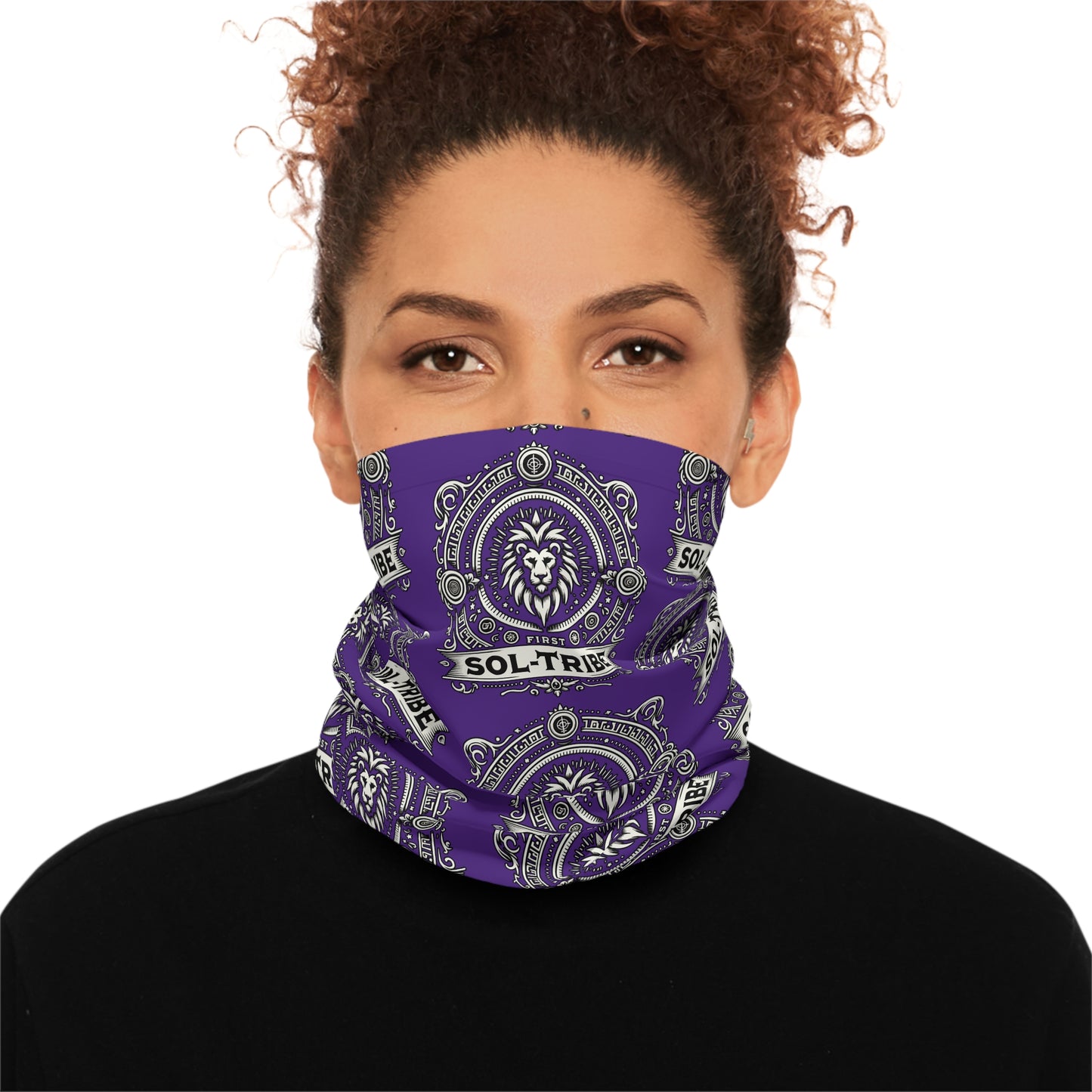 SOL TRIBE Midweight Neck Gaiter/ Head Wrap (purple)