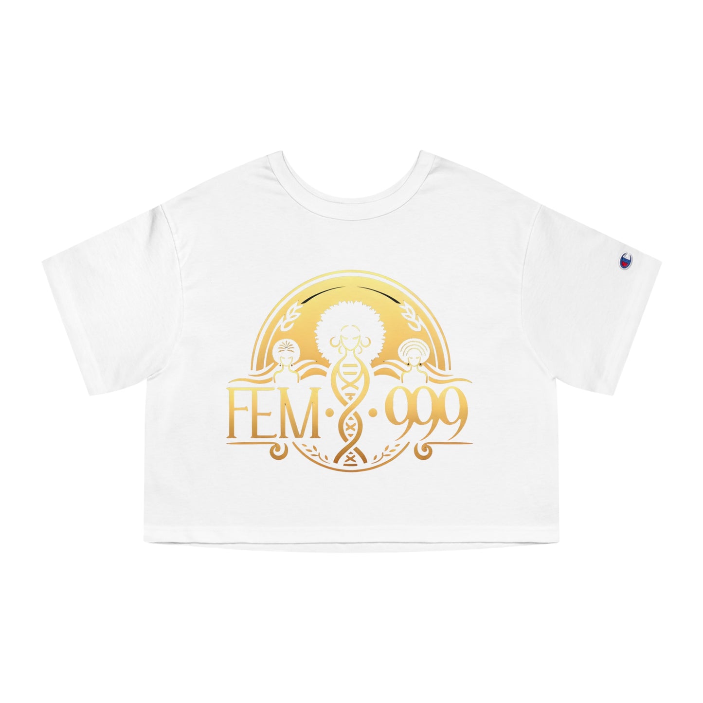 DIVINE FEMI-9 GOLD SEAL Women's Cropped T-Shirt