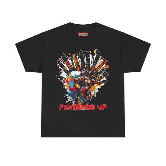 FEATHERS UP! T-SHIRT